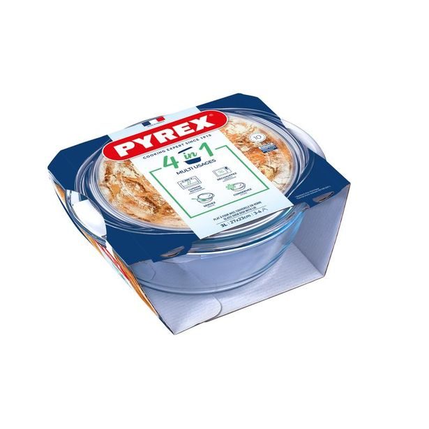 Pyrex MÍSA ZAPÉKACÍ KULATÁ S VÍKEM PYREX 3L SKLO_hamashop