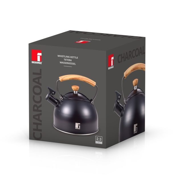 BERGNER Konvice pískací CHARCOAL 2,3 litru fialovočerná BG-37312-GY