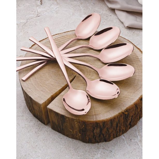 BERLINGERHAUS Sada příborů nerez 24 ks mirror Rosegold Metallic Line BH-3065