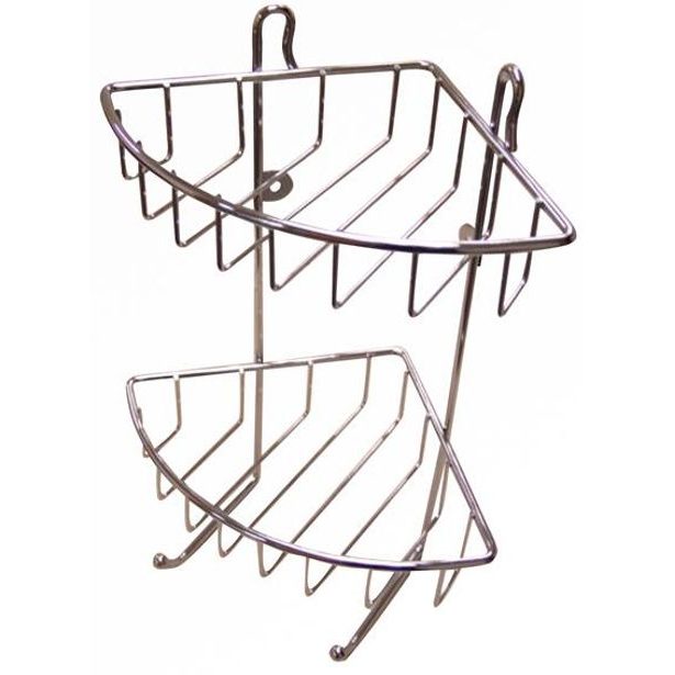 TORO polička rohová dvoupatrová 30 x 22,5 x 16,8 cm_hamashop