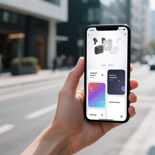 Hama Bluetooth sluchátka Passion Clear II, špunty, ANC/ENC, aplikace, bílá