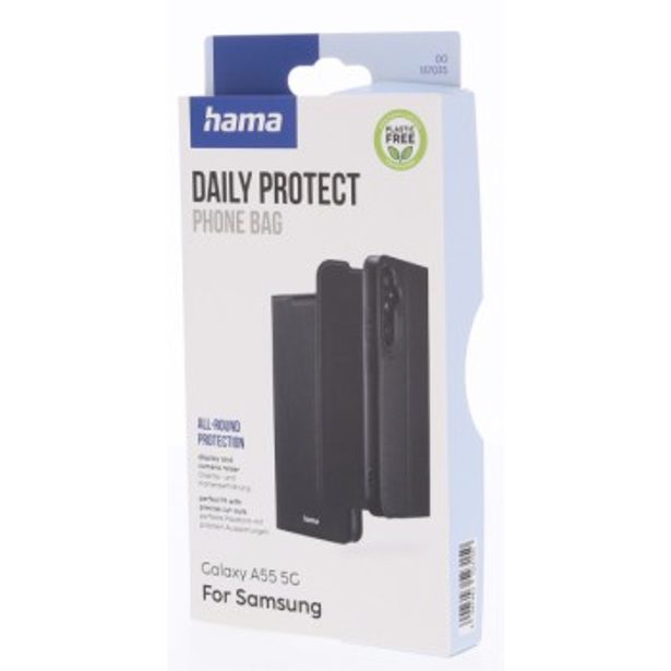 Hama Daily Protect, pouzdro-knížka pro Samsung Galaxy A55 5G, funkce stojanu, černé