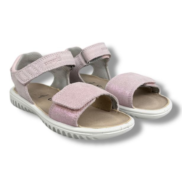 Dívčí kožené sandály Superfit SPARKLE 1-009011-5510 Rosa