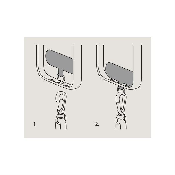 Black Rock Universal Lanyard, šňůrka na mobil, s karabinkou, 30-60 cm, černá