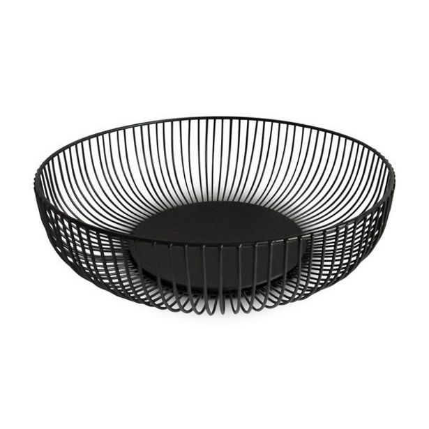 KITCHISIMO MÍSA NA OVOCE "KITCHISIMO"DRÁT ČERNÁ 28X15,5X7,5CM_hamashop