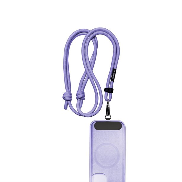 Black Rock Universal Lanyard, šňůrka na mobil, s karabinkou, 30-60 cm, fialová