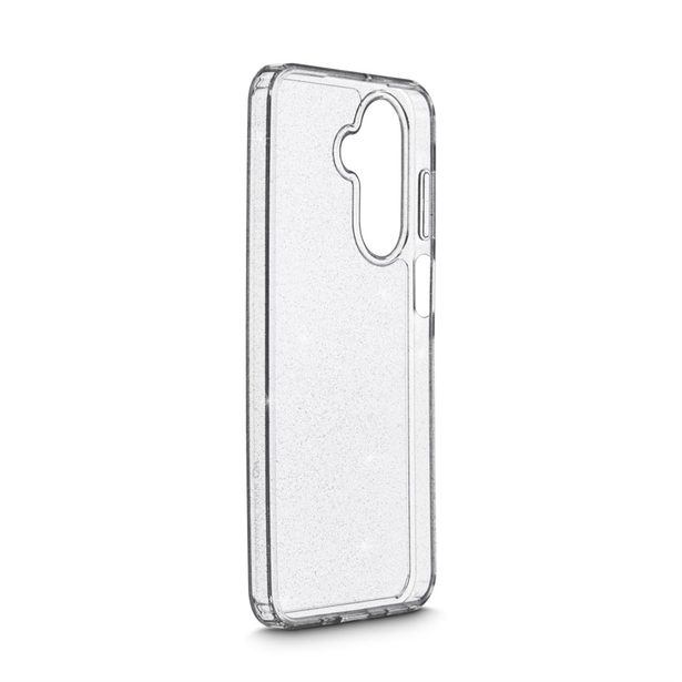 White Diamonds Glitter Case, kryt pro Samsung Galaxy A17/A17 5G, průhledný s třpytkami