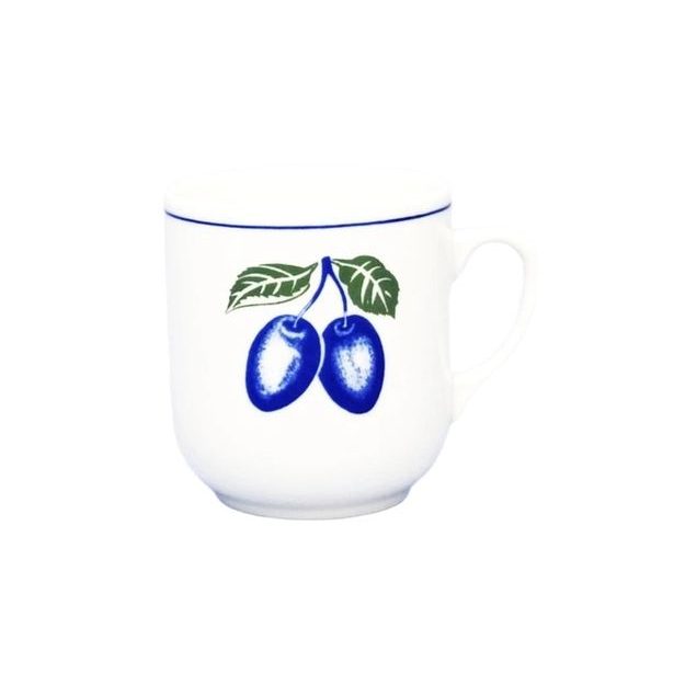 hrnek 300ml TROJKA-ŠVESTKY PG003, čes.porcelán