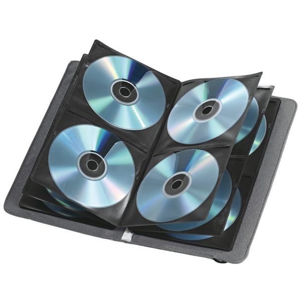 Hama Felt, pouzdro pro 48 CD/DVD/Blu-ray disků, filcové, šedé