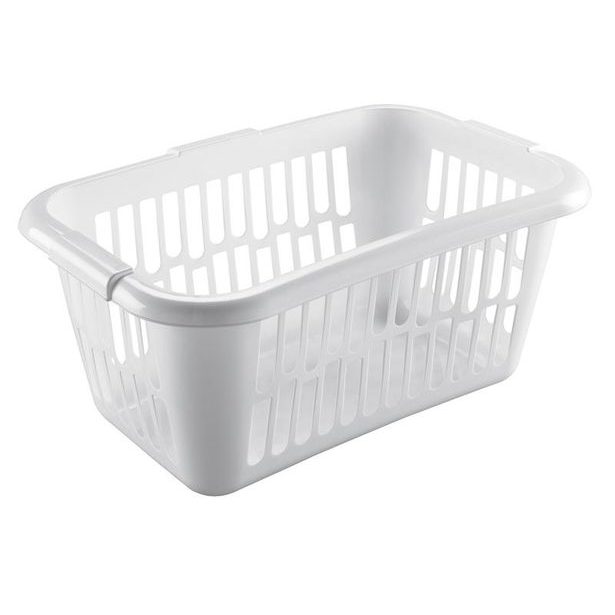 heidrun KOŠ NA ČISTÉ PRÁDLO,PLAST,60X40X25 CM, BÍLÁ_hamashop