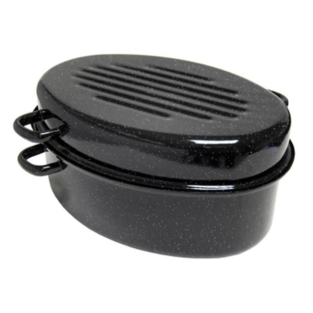 dvojpekáč 38cm/5,6l vysoký smalt