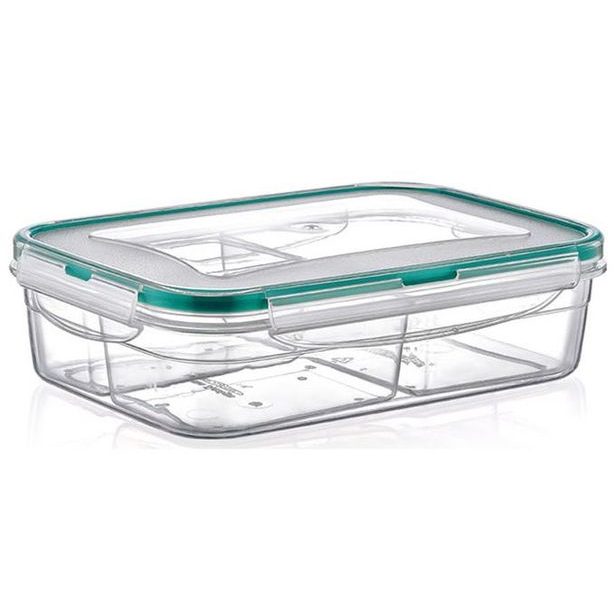 box 1,00l FRESH dělený(2x0,25l+0,5l),klick 21x14,5x6cm,transp.plast