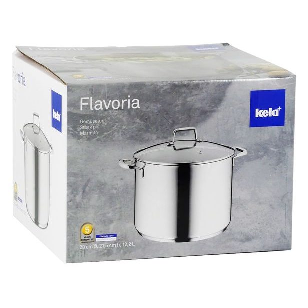 KELA Hrnec s poklicí nerez 18/10 FLAVORIA 12,2 l KL-10178