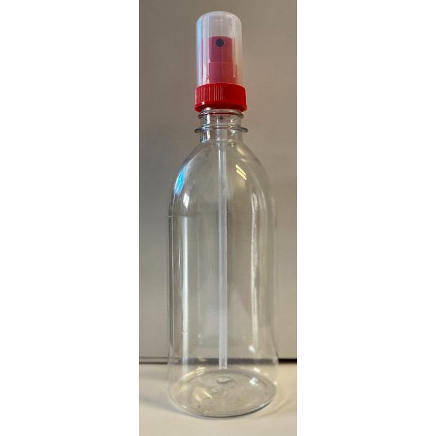Plastová lahev 500ml včetně rozprašovače vhodná na dezinfekci