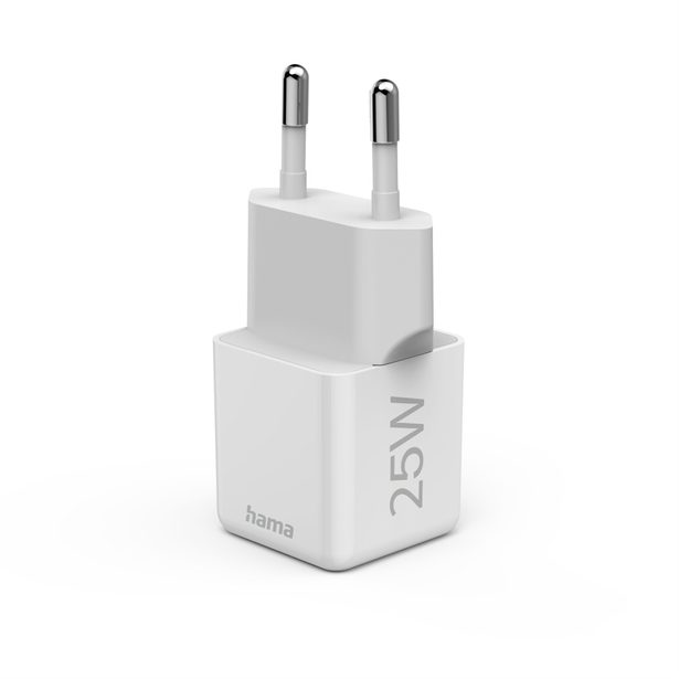 Hama rychlá USB nabíječka, USB-C PD/QC 25 W, super-mini