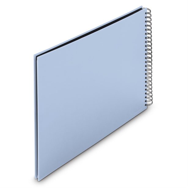 Hama album klasické spirálové FINE ART 36x32 cm, 50 stran, lagoon, černé listy