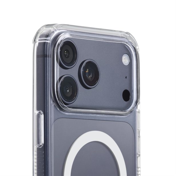 Hama Extreme Protect, kryt pro Apple iPhone 17 Pro Max, magnetický, D3O®, nežloutne, průhledný