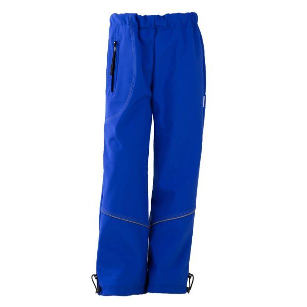 Softshellové nepremokavé nohavice podšité fleecom modré