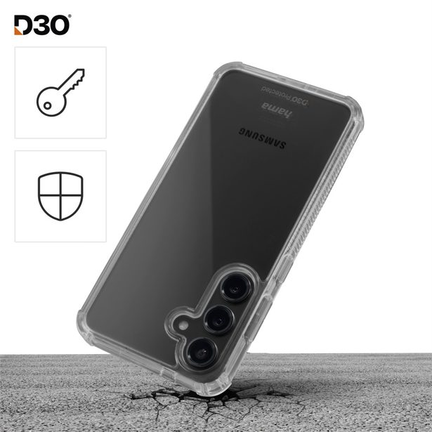 Hama Extreme Protect, kryt pro Samsung Galaxy S24 FE, D3O®, nežloutne, průhledný