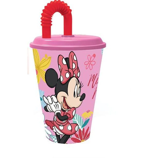 STOR KELÍMEK S BRČKEM MINNIE 430 ML, PLAST_hamashop
