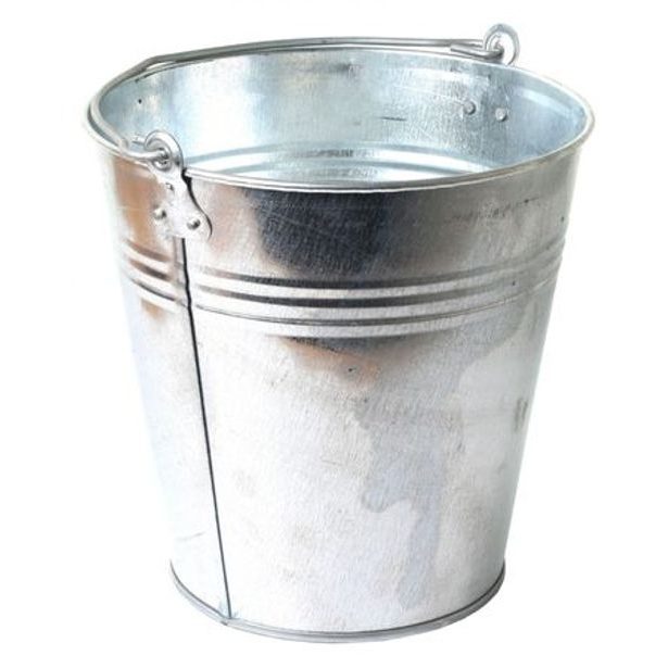 obal květ., vědro d12 x11cm, pozink.plech