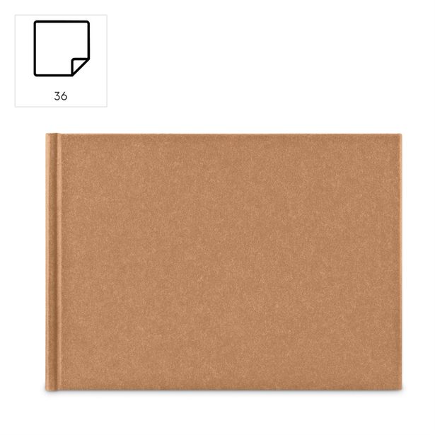 Hama album klasické WRINKLED 24x17 cm, 36 stran, hnědá