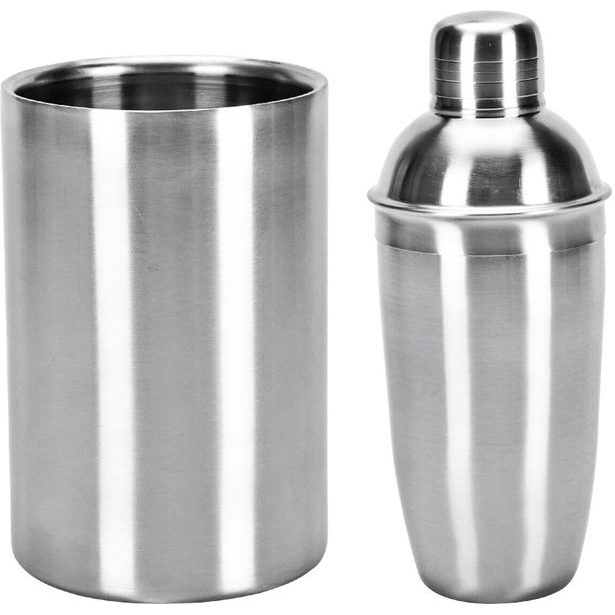EXCELLENT HOUSEWARE Barmanská sada nerez shaker + chladič na lahve KO-A12441330