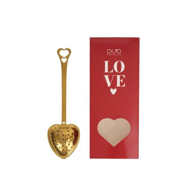 čajítko LOVE srdíčko, DB taška, kov