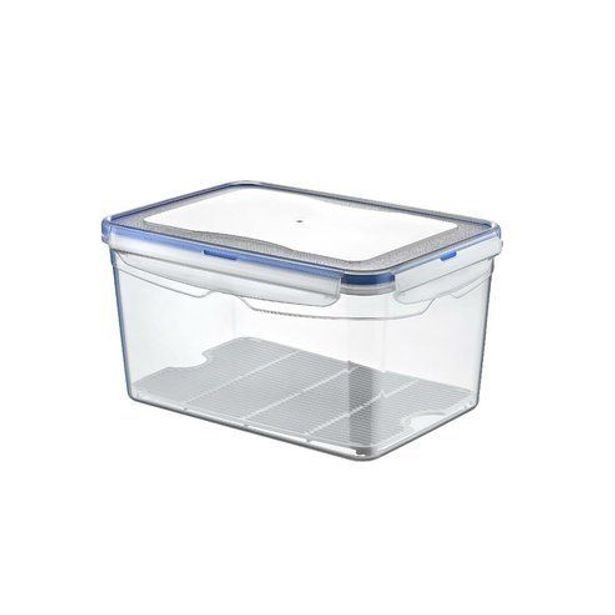 dóza 1,3l obdél. 18x13x9,5cm, patentní víčko, plast