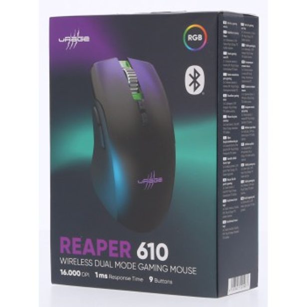 uRage bezdrátová gamingová myš Reaper 610 Wireless, 2,4 GHz / Bluetooth