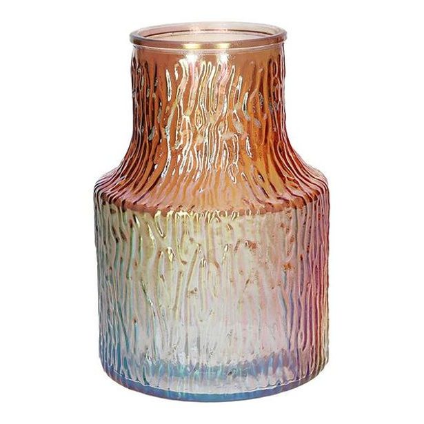 DUIF VÁZA POLINA 8.9X13.5X19.8CM BROSKVOVÁ PERLEŤOVÁ