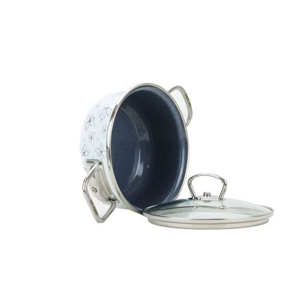 rendlík+PO d20 sklo bílý, KVĚTY, PREMIUM, 3,3l, smalt