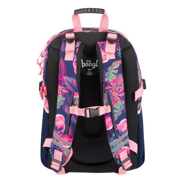 BAAGL Školní batoh Flamingo Baagl