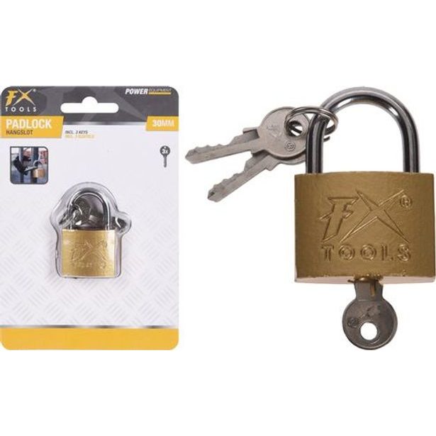 zámek 30mm visací+3klíče