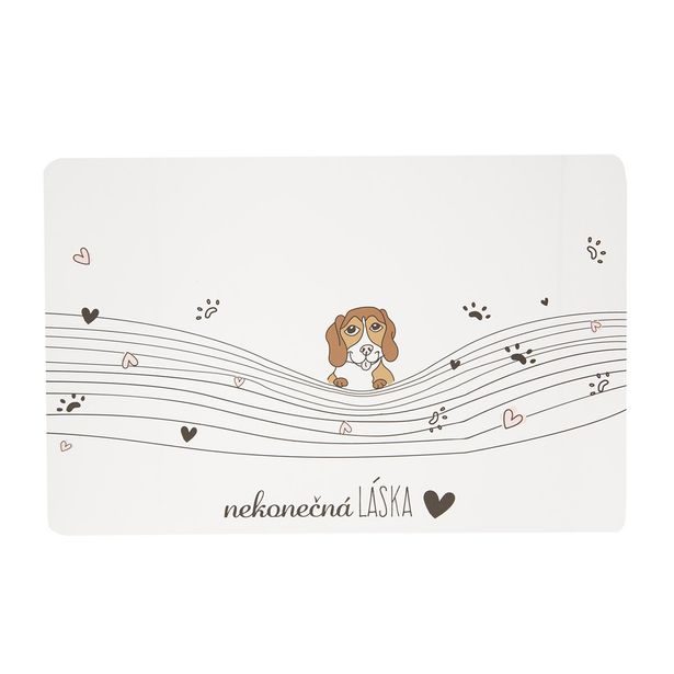 Prostírání NEKONEČNÁ LÁSKA pes 43x28 cm