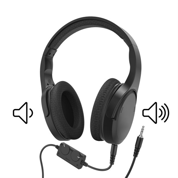 Hama TV sluchátka, dlouhý kabel, L/P ovládání hlasitosti