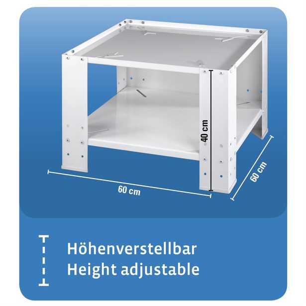 Xavax Base with Bottom Compartment for Washing Machine and Dryer