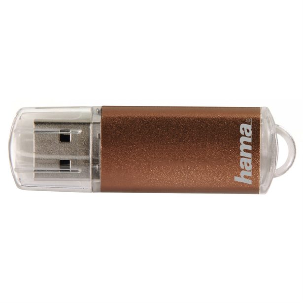 Hama laeta FlashPen, USB 2.0, 32 GB, 66x, hnedý