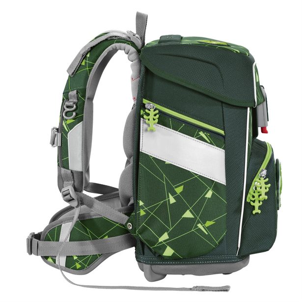 Školní aktovka Step by Step SPACE SHINE, Dino Night Tyro - 5 dílný set, AGR certifikát