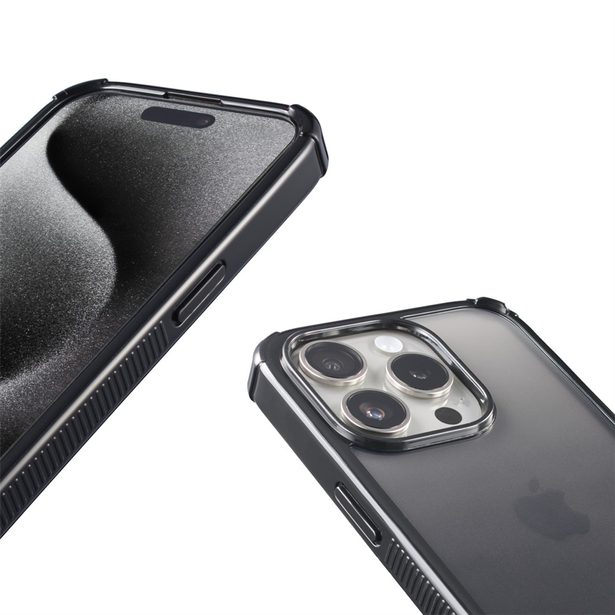 Hama Extreme Protect, kryt pro Apple iPhone 16e, materiál D3O®, průhledný černý