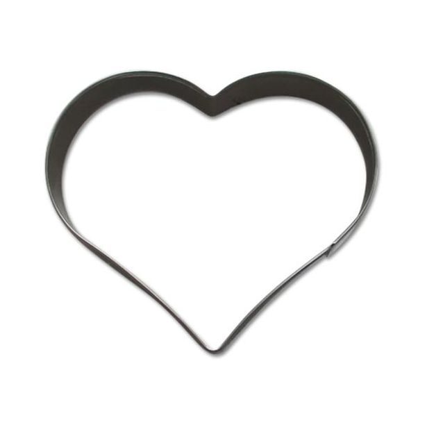 TORO VYKRAJOVÁTKA NA CUKROVÍ-VELKÉ SRDCE,9CM NEREZ_hamashop