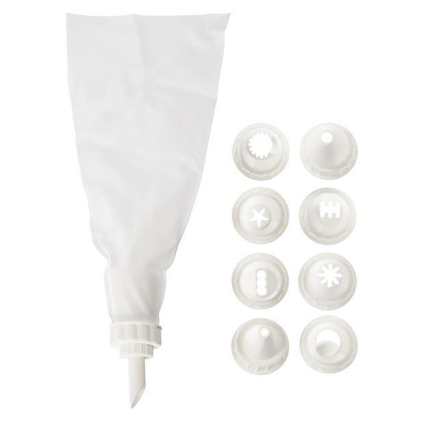 Cukrářský sáček sada, 9 špiček, d. 26 cm