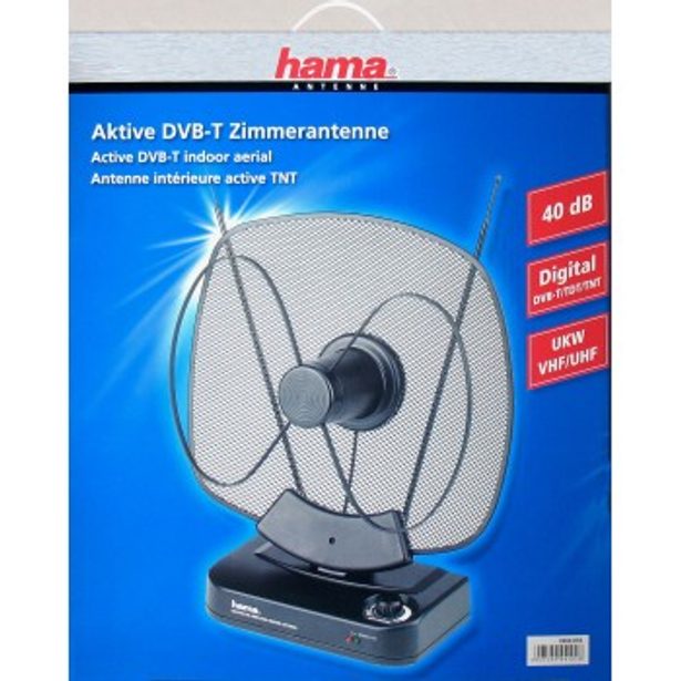 Hama aktívna izbová anténa VHF/UHF/FM, 40 dB