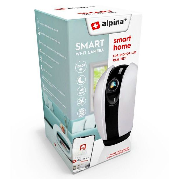 ALPINA Chytrá IP kamera WiFi HD 1080p ED-226466