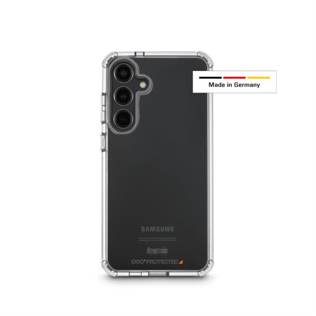 Hama Extreme Protect, kryt pre Samsung Galaxy S24, materiál D3O®, nezažltne, priehľadný