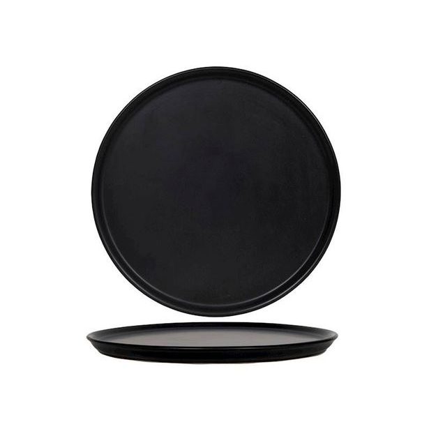 talíř d28,5cm PIZZA, černý, keramika
