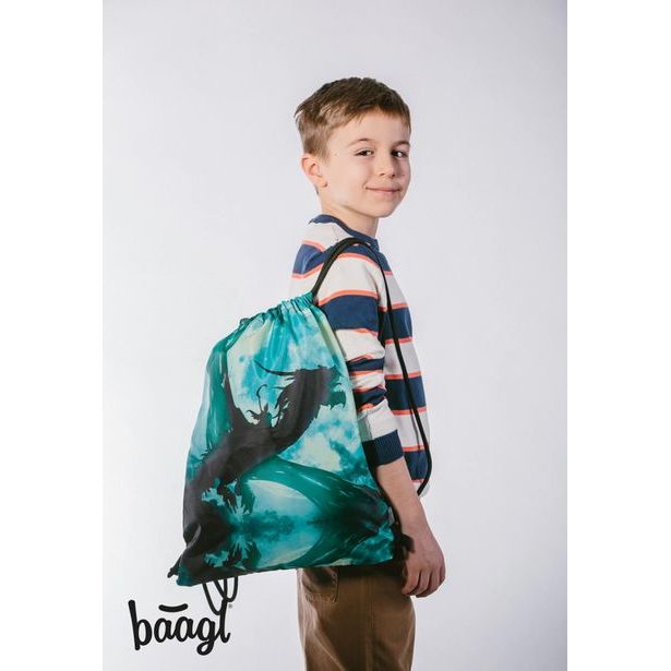 BAAGL SET 3 Ergo Drak: aktovka, penál, sáček