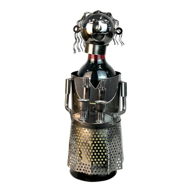 Stojan na víno kovový - Servírka