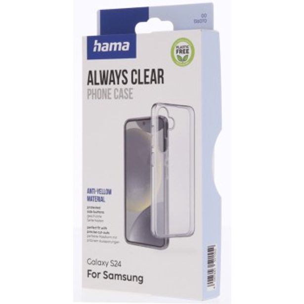 Hama Always Clear, kryt pro Samsung Galaxy S24, nežloutne vždy, průhledný