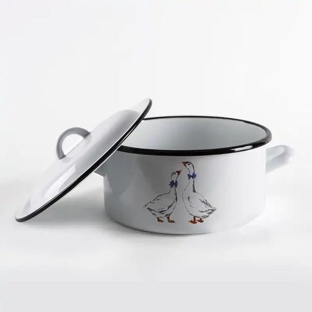 rendlík+PO d22cm, 4,0l, HUSY, bílý smalt